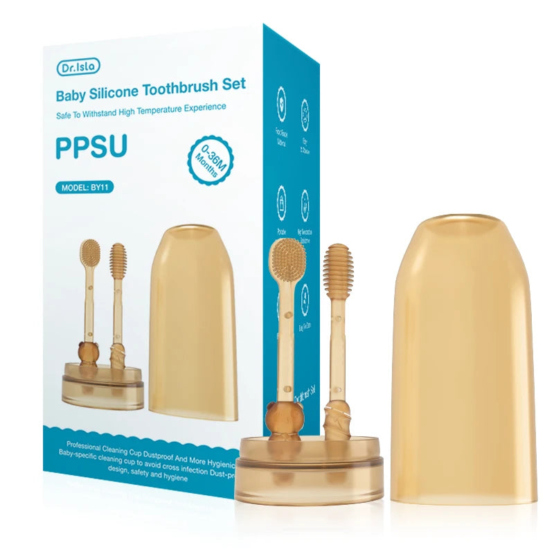 3-In-1 Baby Silicone Toothbrush