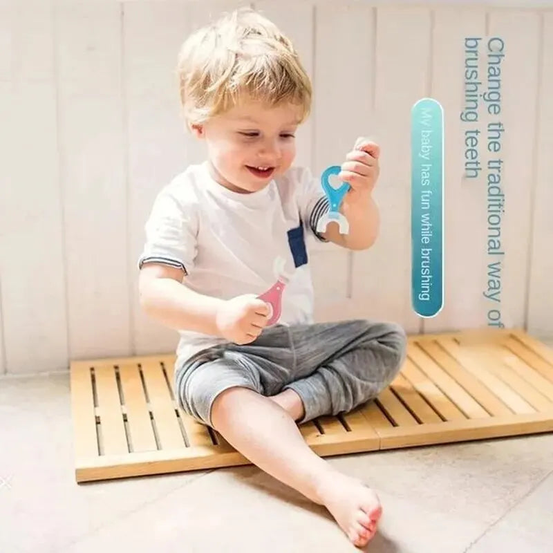 2 Piece U Shaped Infant Toothbrush