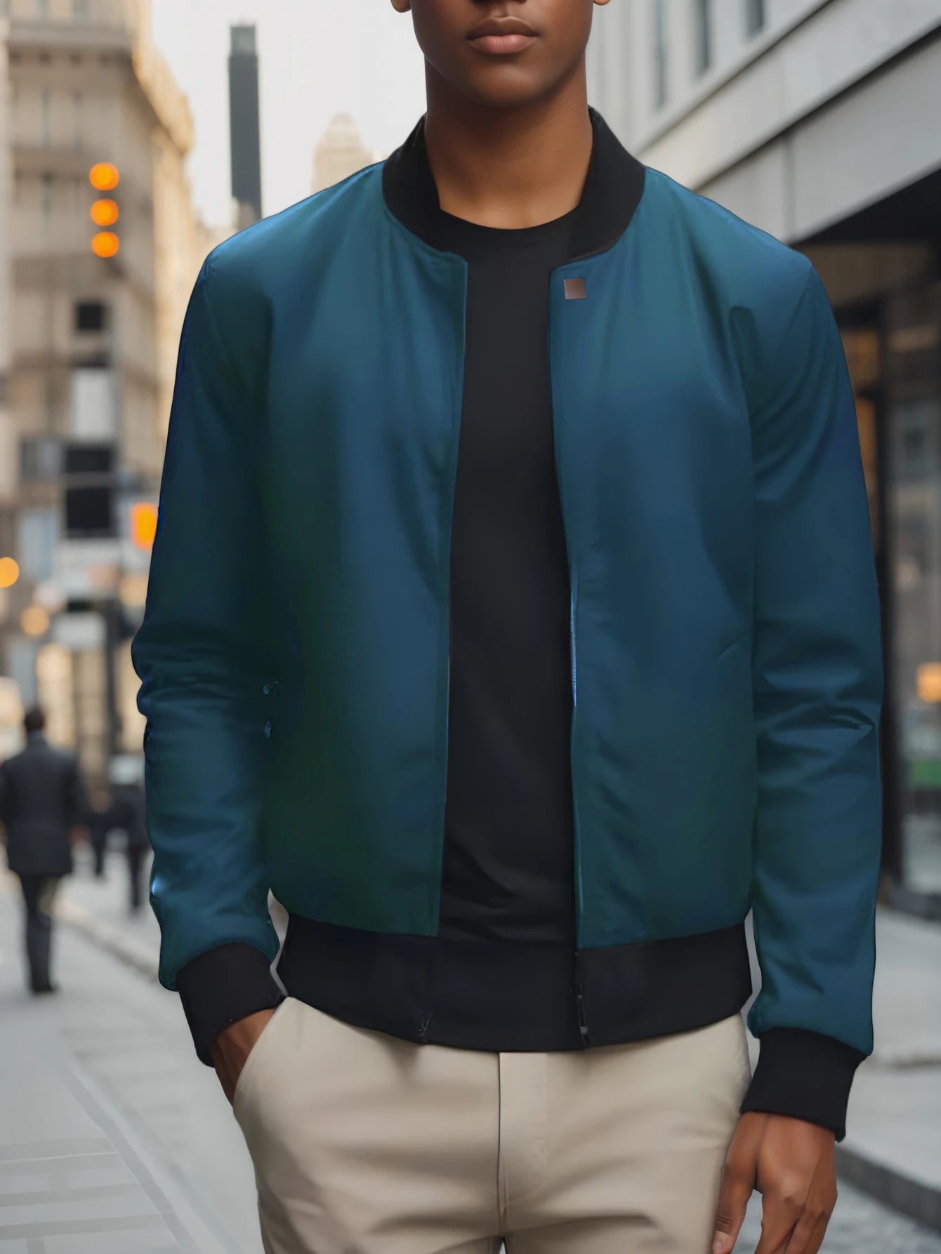 Baseball Collar Loose Jacket