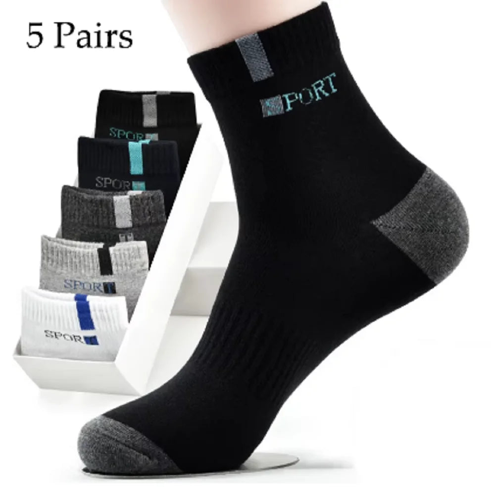 Breatheable Bamboo Fiber Cotton Sport Socks