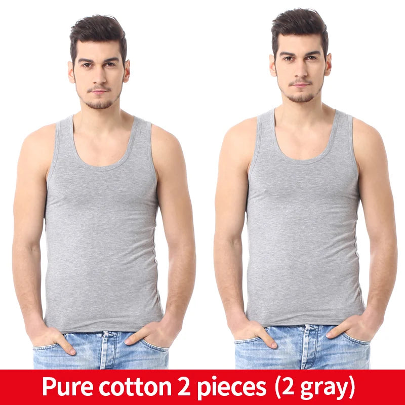 Narrow Shoulder Classic Cotton Tank Top