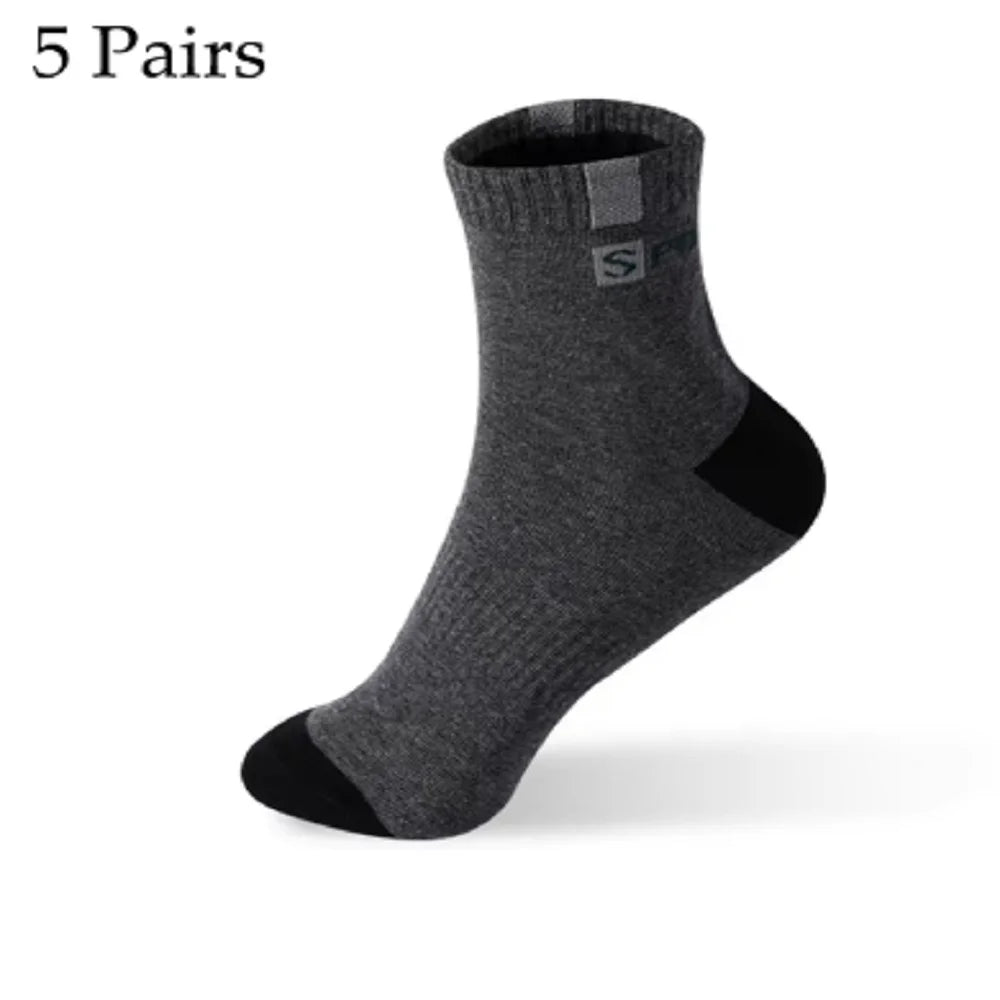 Breatheable Bamboo Fiber Cotton Sport Socks