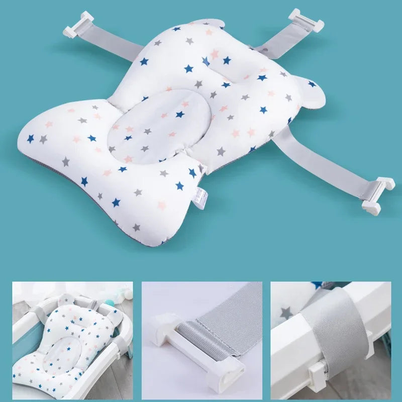 Baby Bathtub Seat With Anti-Slip Soft Comfort Body Cushion