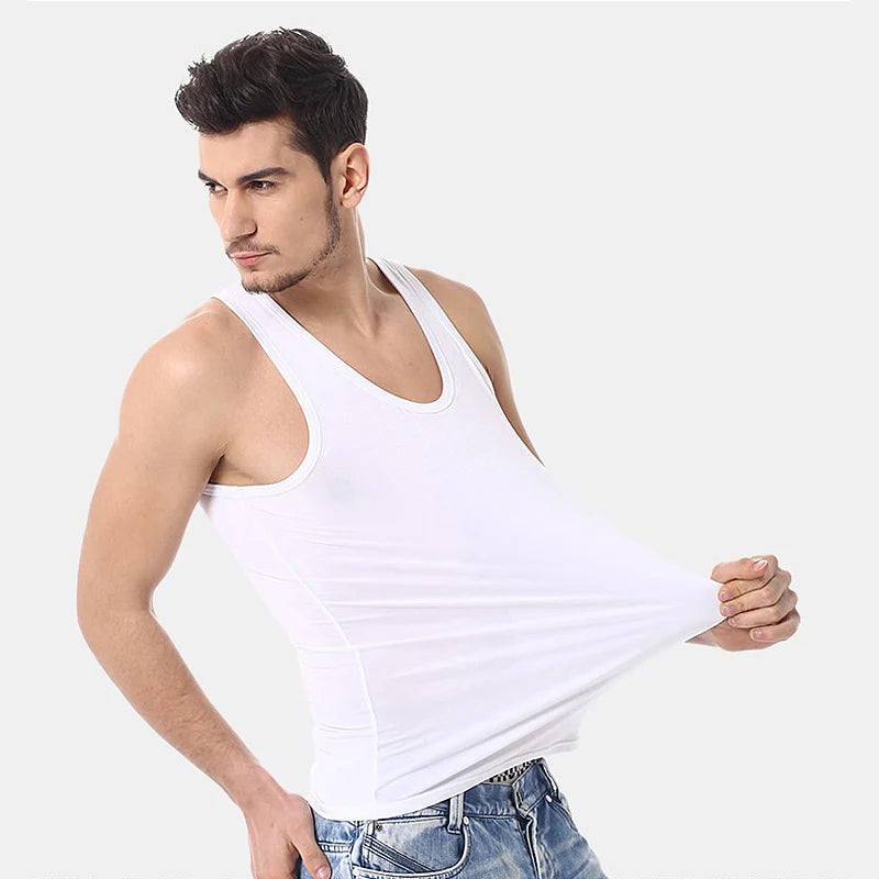 Narrow Shoulder Classic Cotton Tank Top