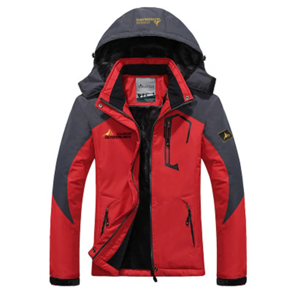 Military Thick Fur Windproof Windbreaker