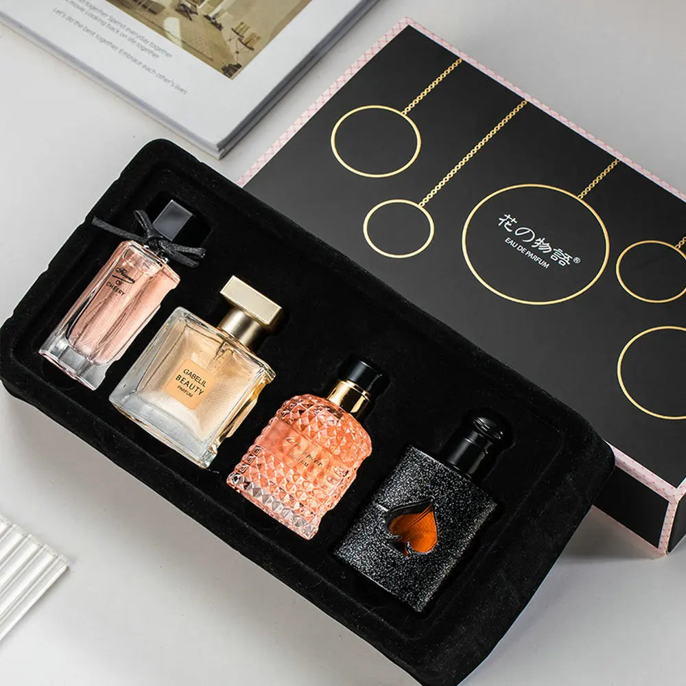 4 Piece Eau De Parfum Floral Scent Perfume Set