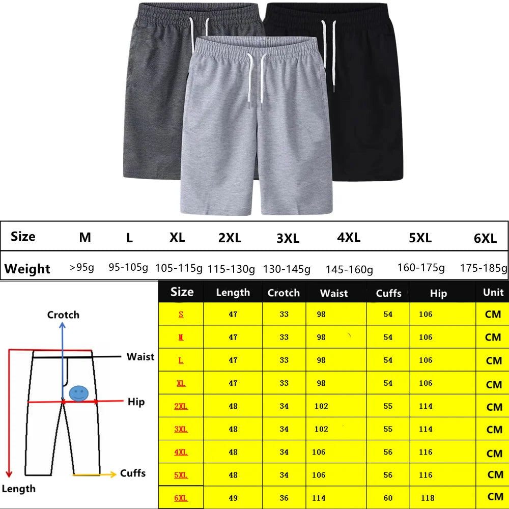 Men Thin Drawstring Sweatpant Shorts