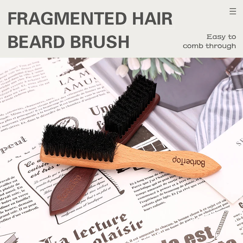 Wooden Salon Beard  Cleaning Brush