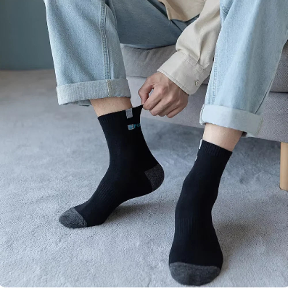 Breatheable Bamboo Fiber Cotton Sport Socks