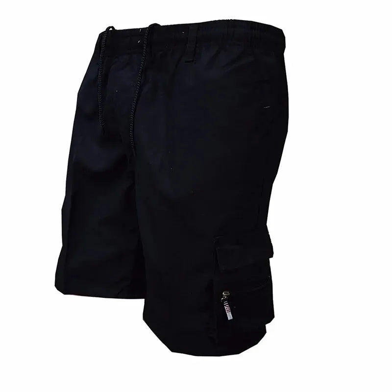 Elastic Waist 5-point Pocket Shorts