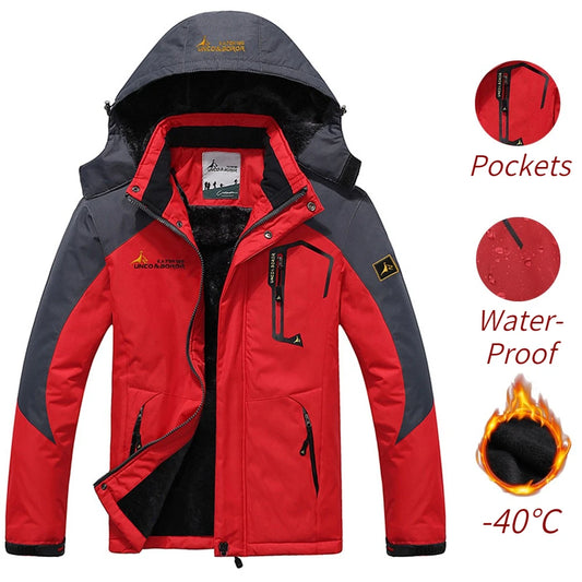 Military Thick Fur Windproof Windbreaker