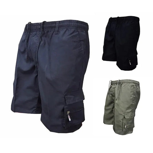 Elastic Waist 5-point Pocket Shorts
