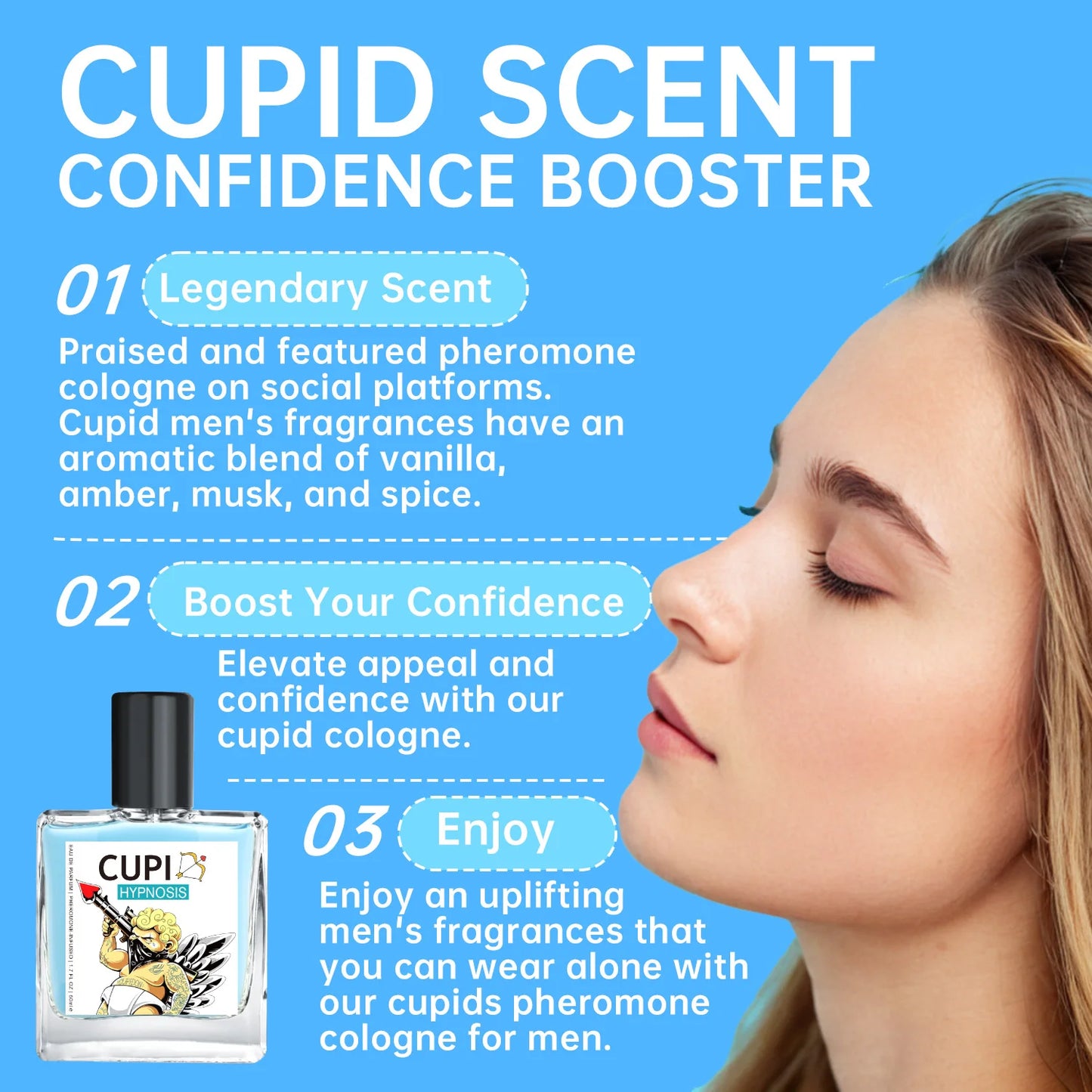 Cupid Long Lasting Fragrance Cologne