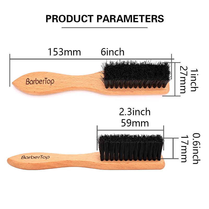 Wooden Salon Beard  Cleaning Brush