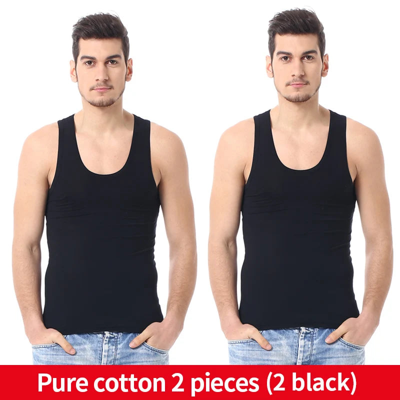 Narrow Shoulder Classic Cotton Tank Top
