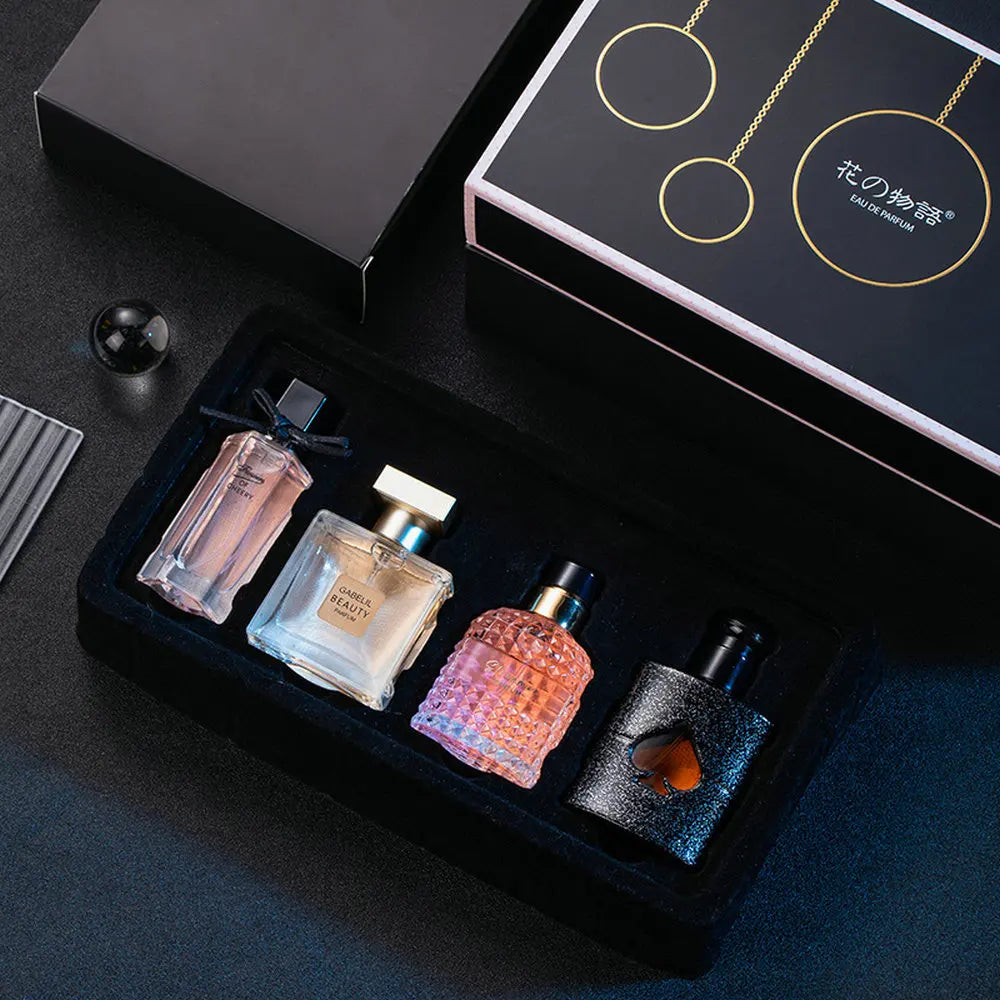 4 Piece Eau De Parfum Floral Scent Perfume Set