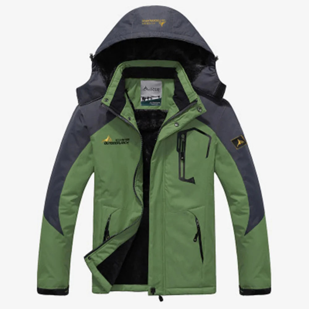 Military Thick Fur Windproof Windbreaker