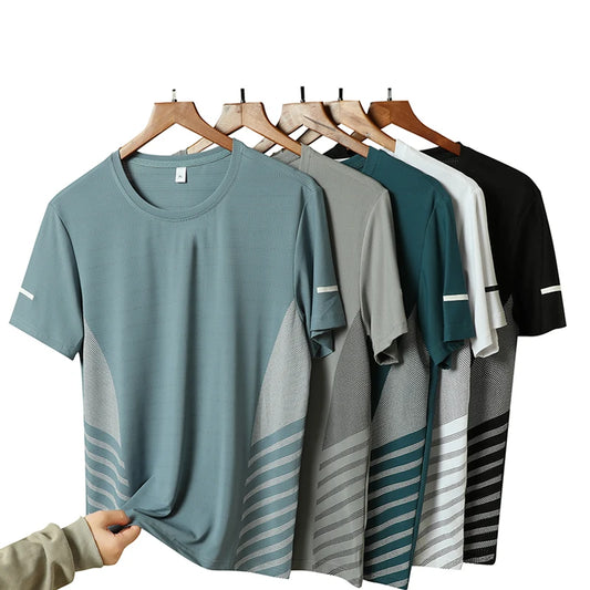 Reflective Printing Quick Dry Silk T-shirt