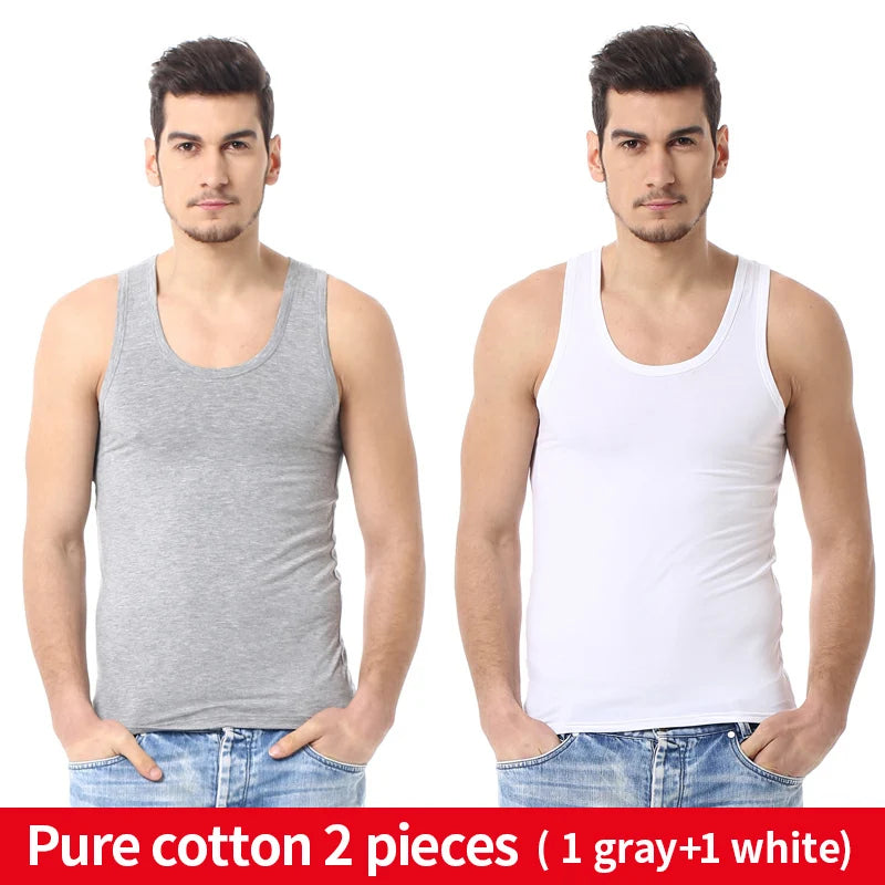 Narrow Shoulder Classic Cotton Tank Top