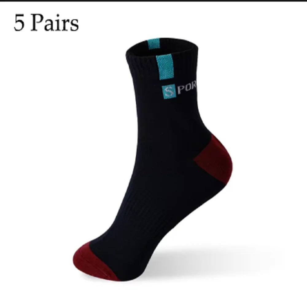 Breatheable Bamboo Fiber Cotton Sport Socks