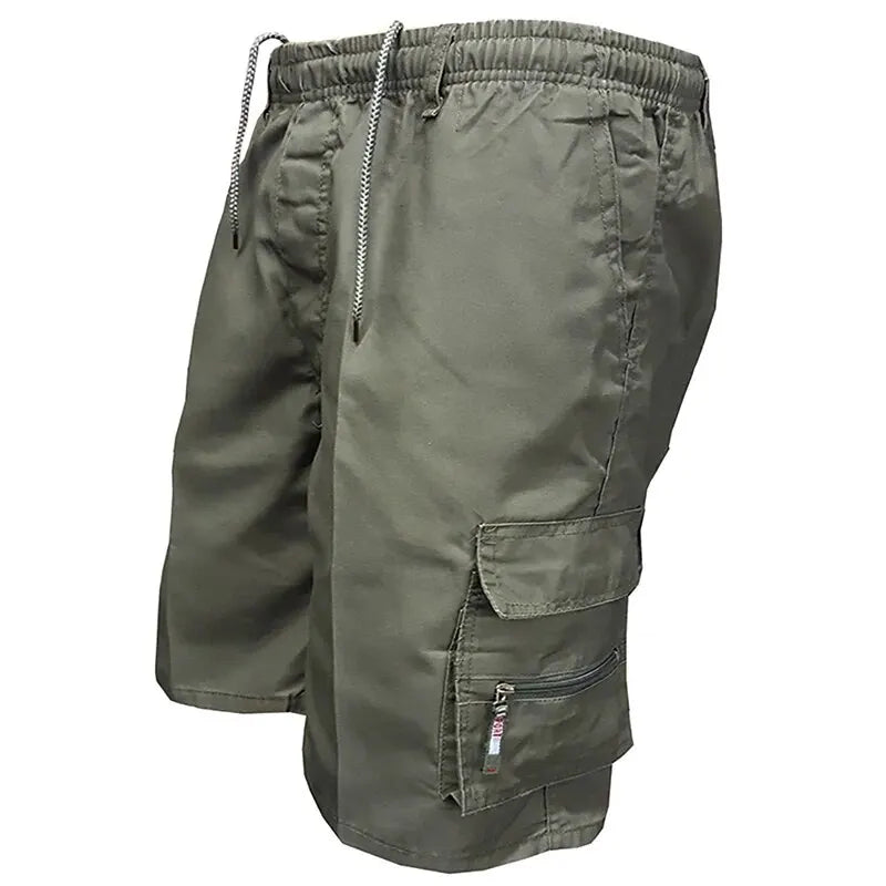 Elastic Waist 5-point Pocket Shorts