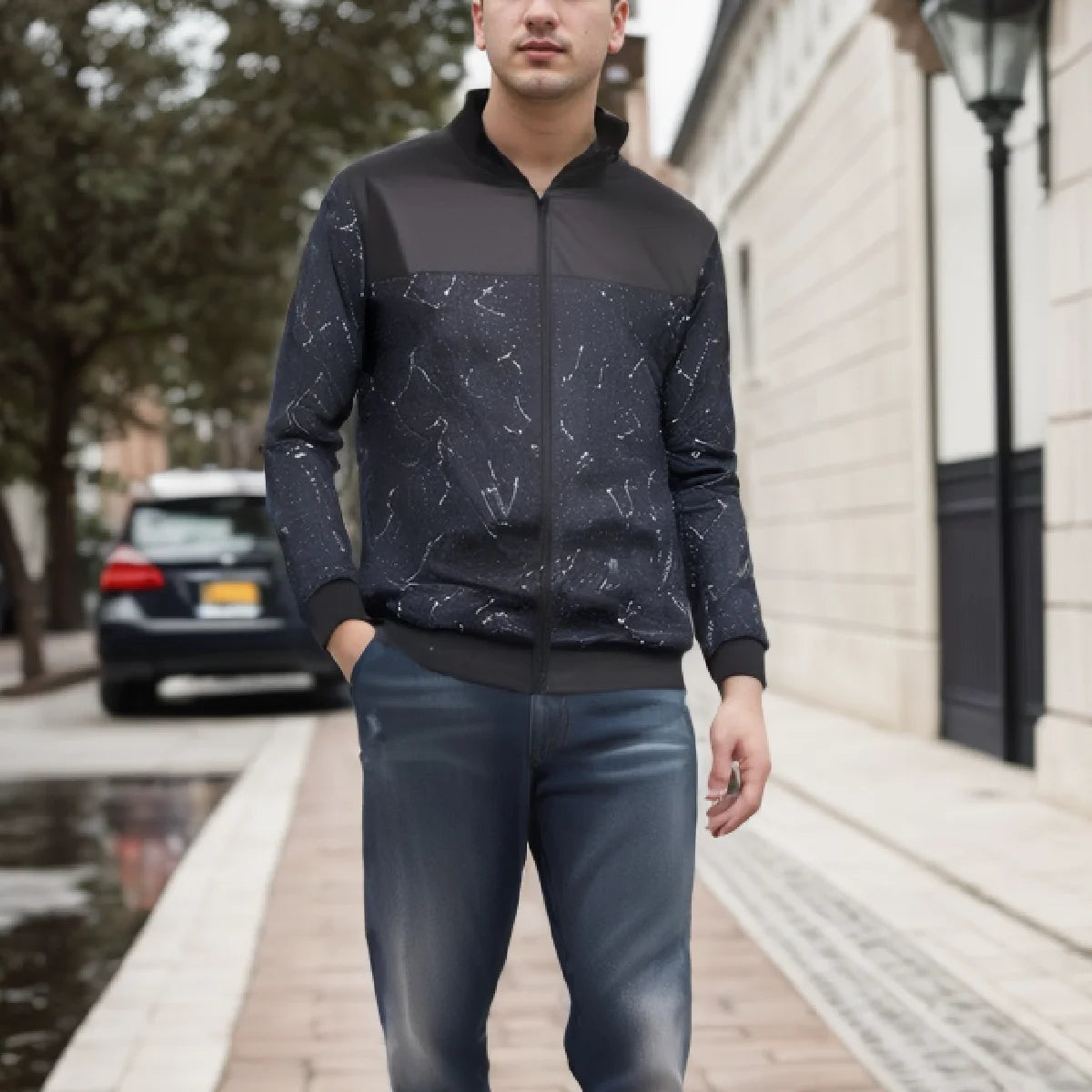Baseball Collar Loose Jacket