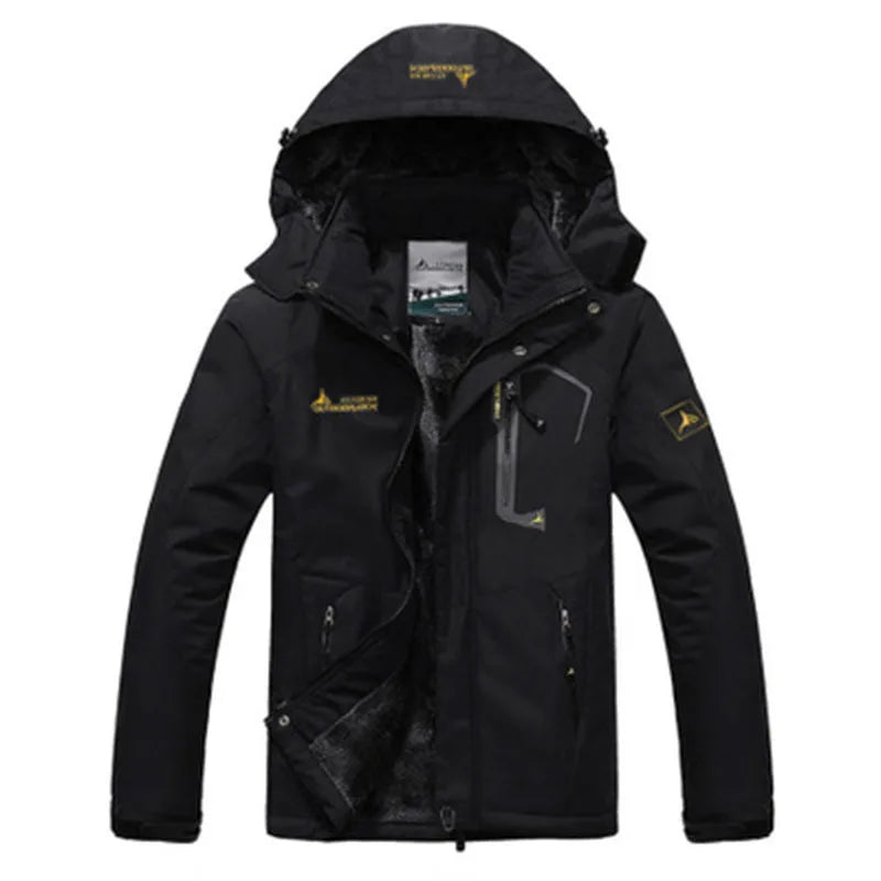 Military Thick Fur Windproof Windbreaker