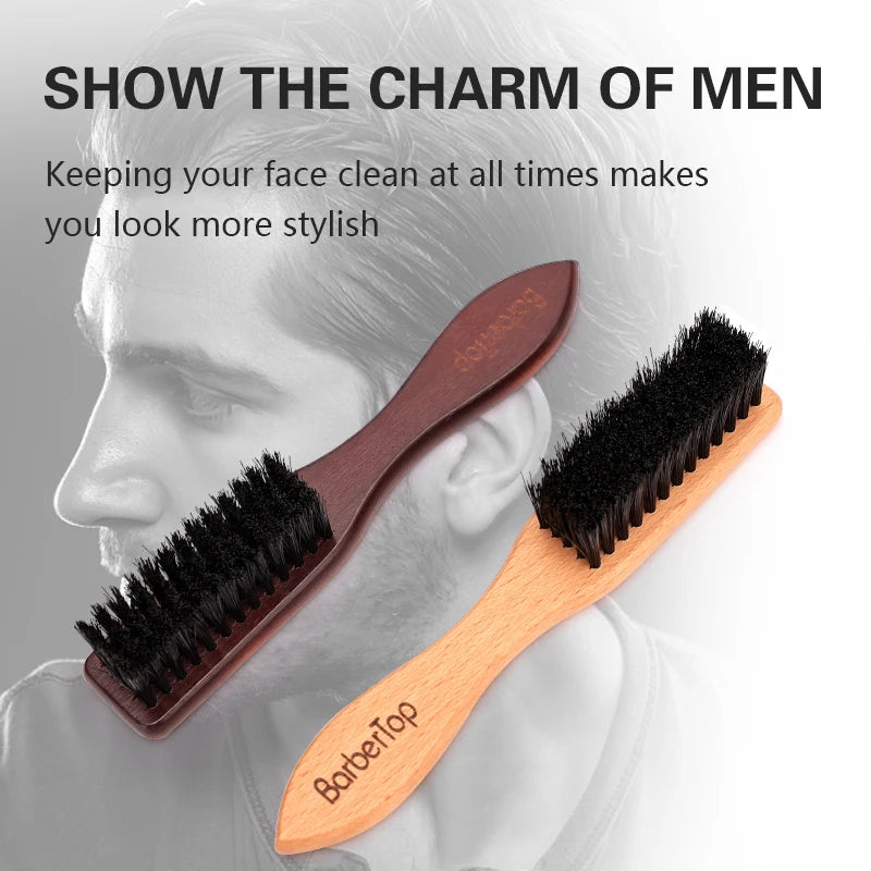 Wooden Salon Beard  Cleaning Brush