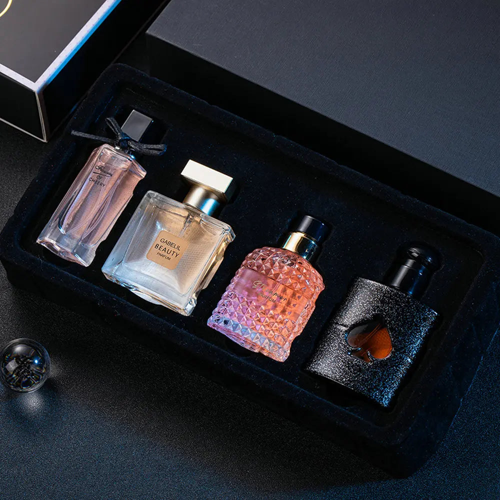 4 Piece Eau De Parfum Floral Scent Perfume Set