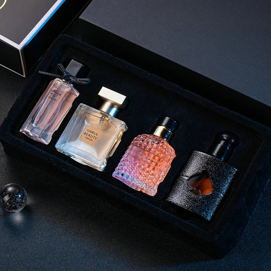 4 Piece Eau De Parfum Floral Scent Perfume Set
