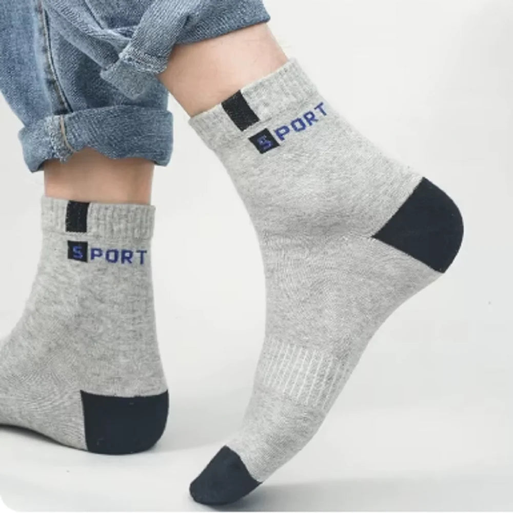 Breatheable Bamboo Fiber Cotton Sport Socks
