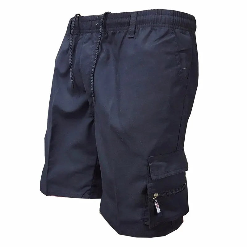 Elastic Waist 5-point Pocket Shorts