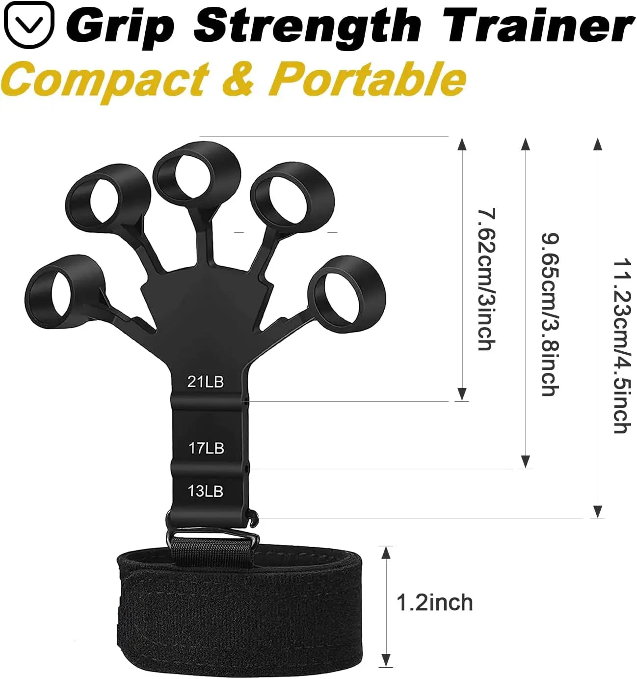 Finger/Wrist Resistant Strengthener with 6 Resistant Levels
