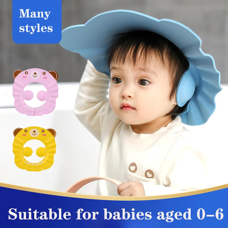 Infant Hair Wash Hat For Ear & Eye Protection