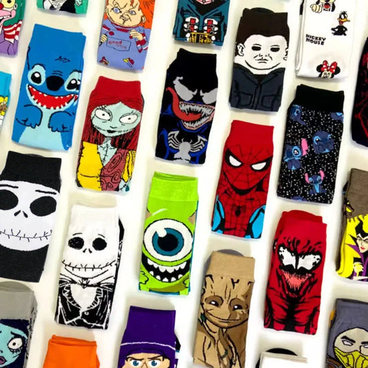 Animated Cartoon Long Socks