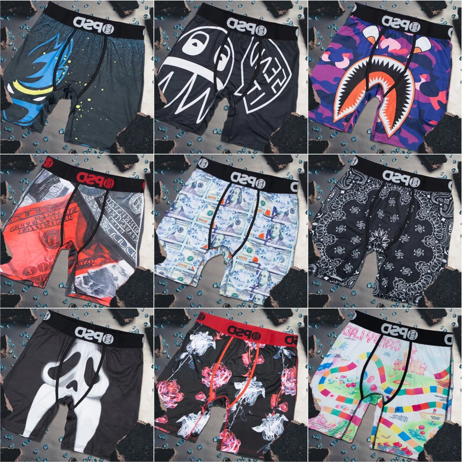Designed Elastic Breathable Mens Boxershorts