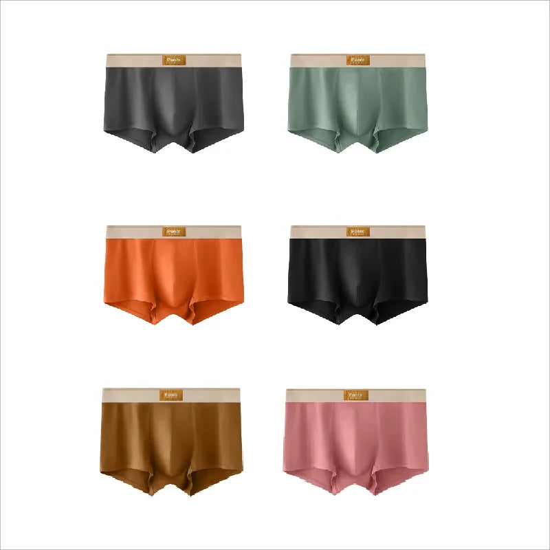 Colored Cotton Breathable Mens Briefs