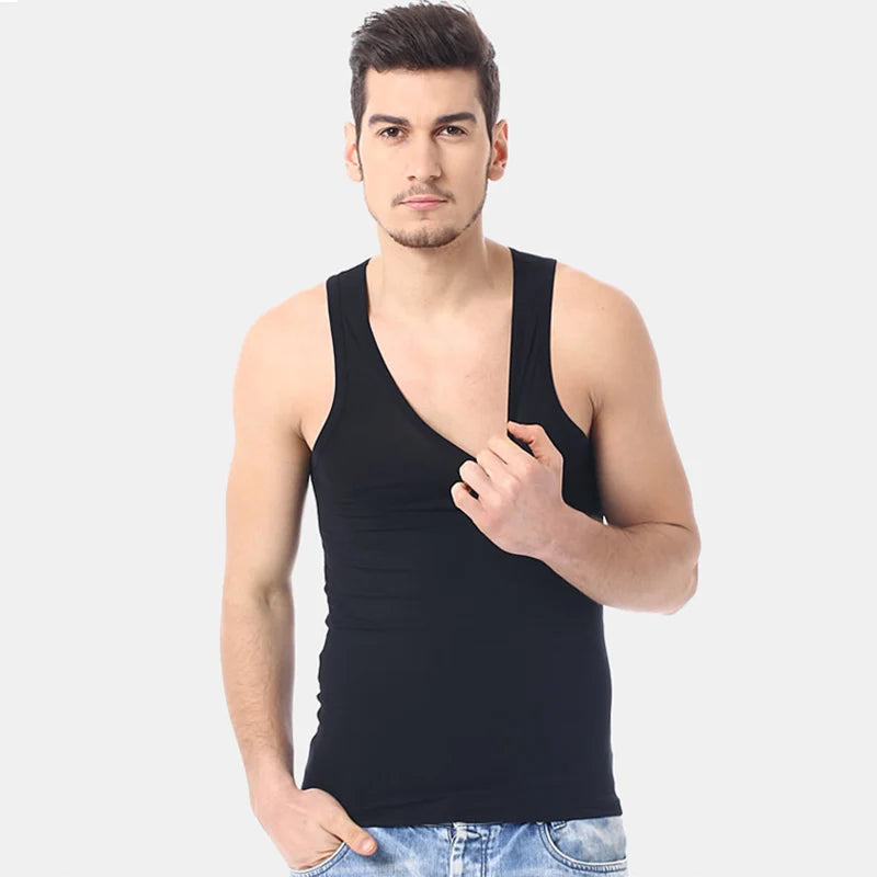 Narrow Shoulder Classic Cotton Tank Top