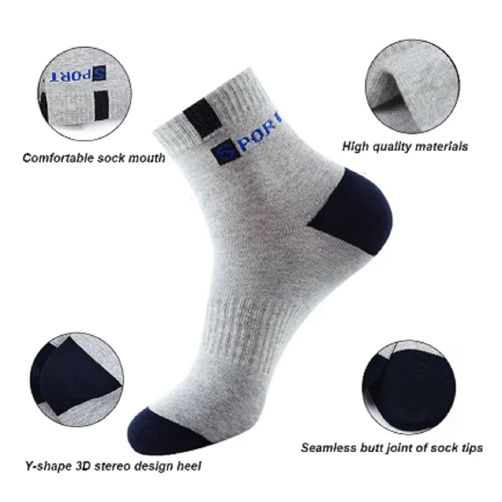 Breatheable Bamboo Fiber Cotton Sport Socks
