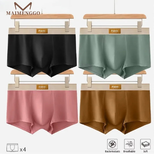 Colored Cotton Breathable Mens Briefs