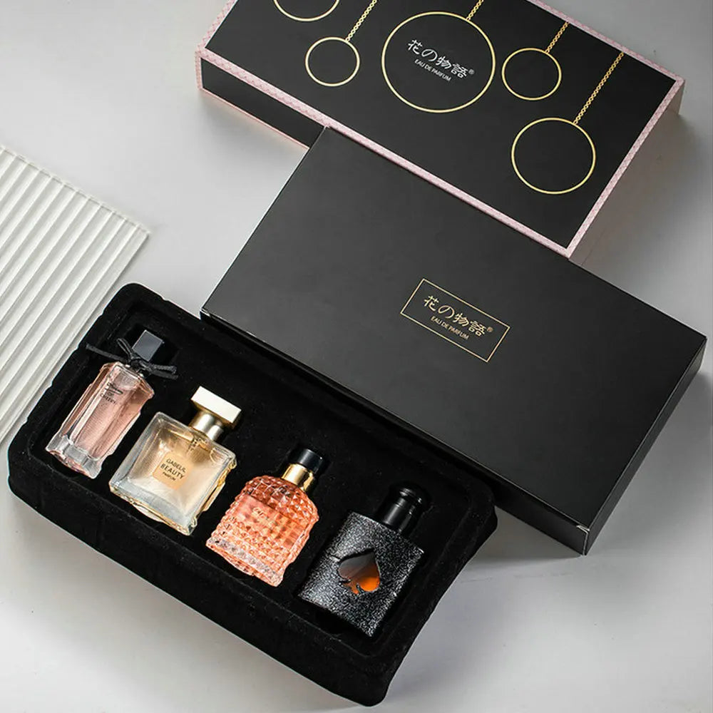 4 Piece Eau De Parfum Floral Scent Perfume Set