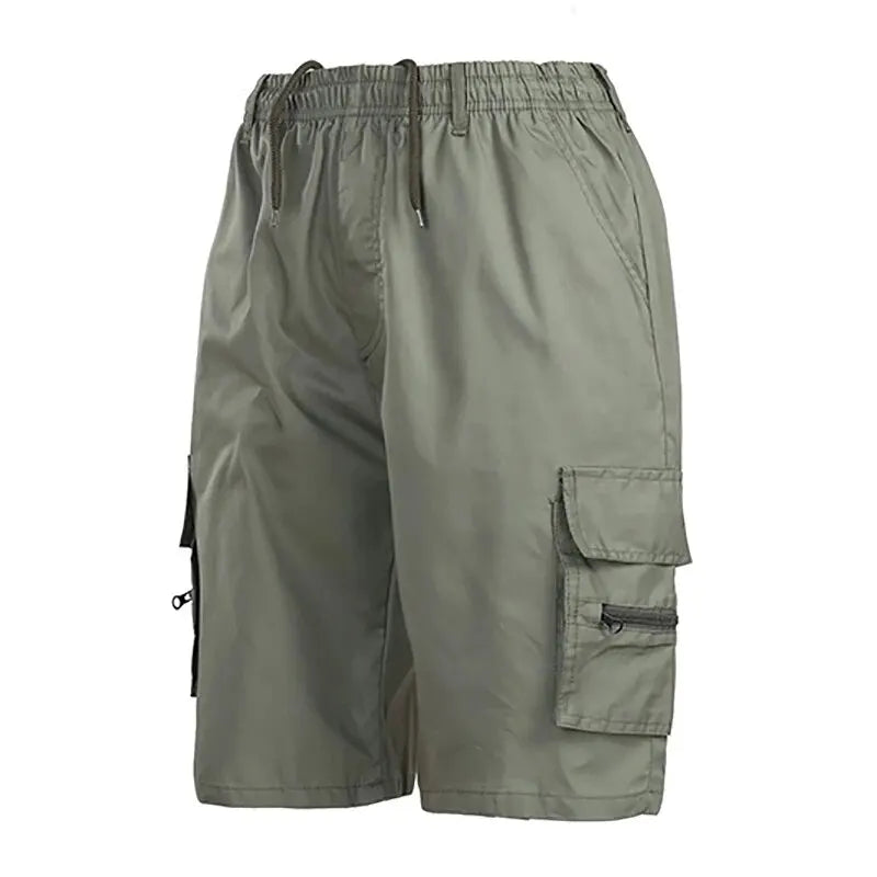 Elastic Waist 5-point Pocket Shorts
