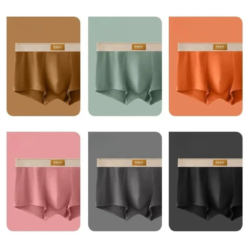 Colored Cotton Breathable Mens Briefs