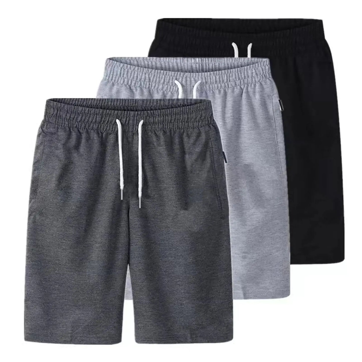 Men Thin Drawstring Sweatpant Shorts