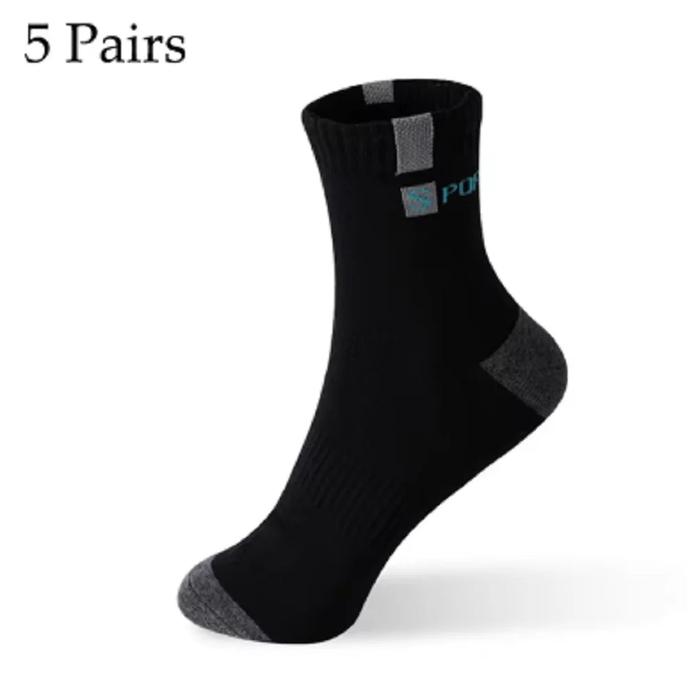 Breatheable Bamboo Fiber Cotton Sport Socks
