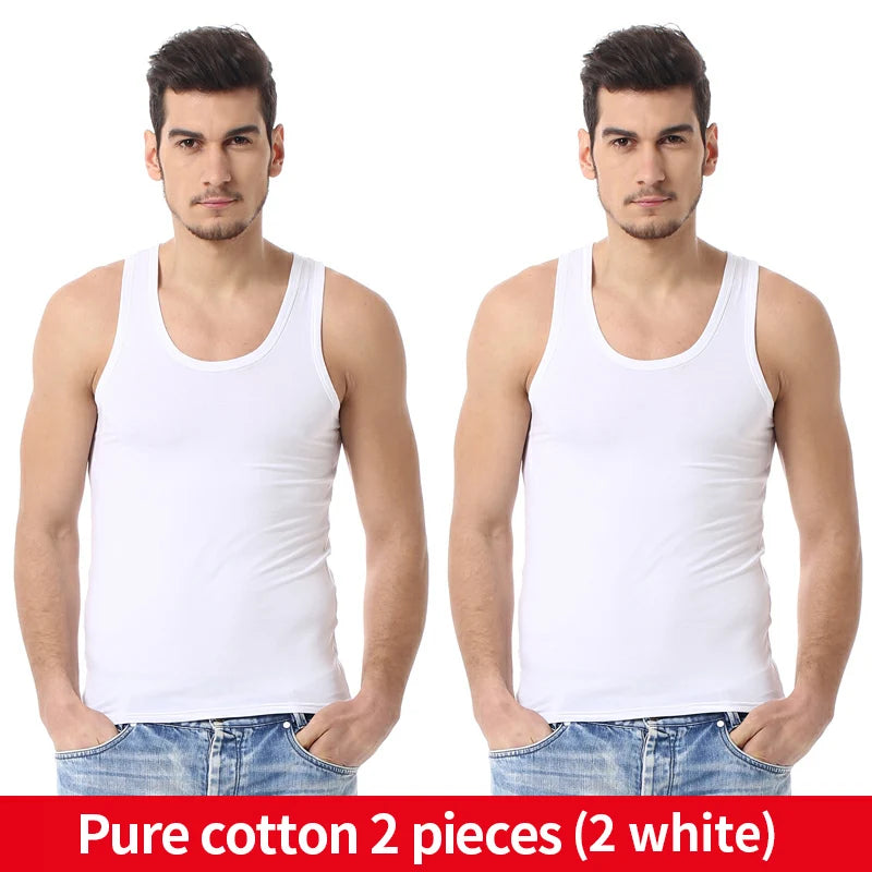 Narrow Shoulder Classic Cotton Tank Top