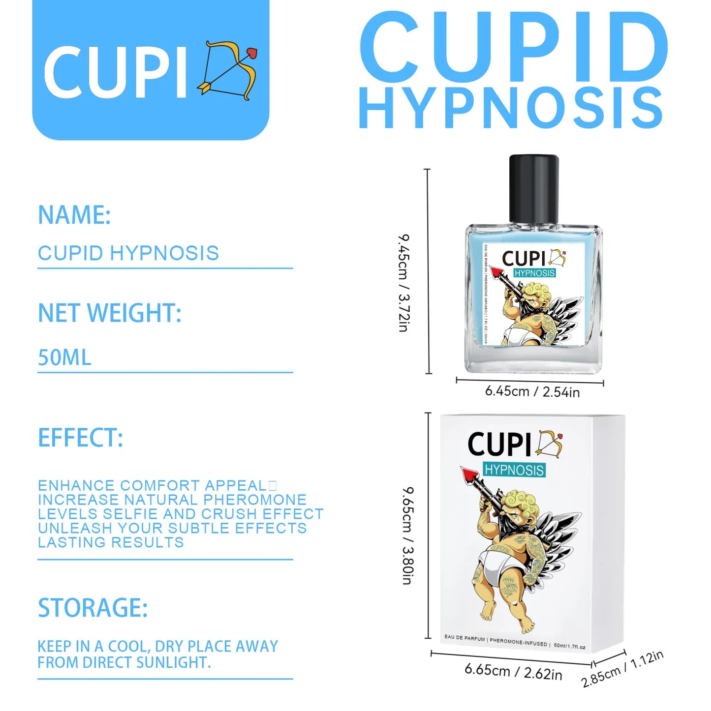 Cupid Long Lasting Fragrance Cologne