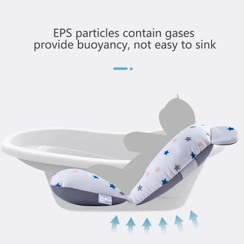 Baby Bathtub Seat With Anti-Slip Soft Comfort Body Cushion