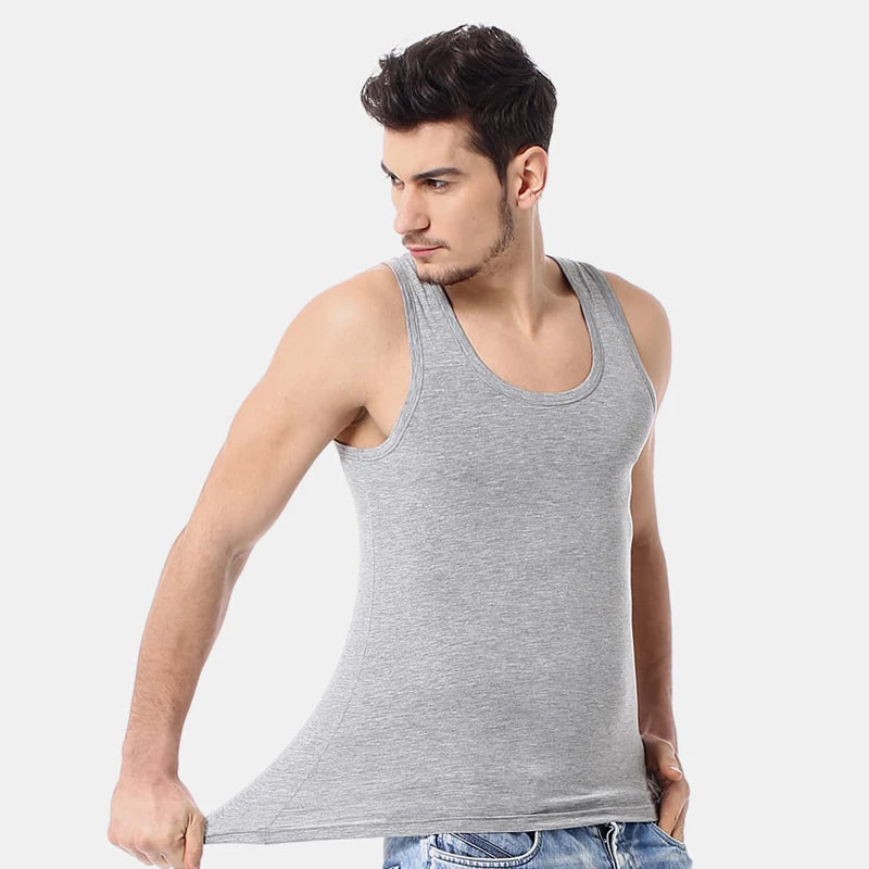 Narrow Shoulder Classic Cotton Tank Top